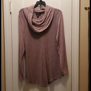 Long sleeve cowl neck sweater
